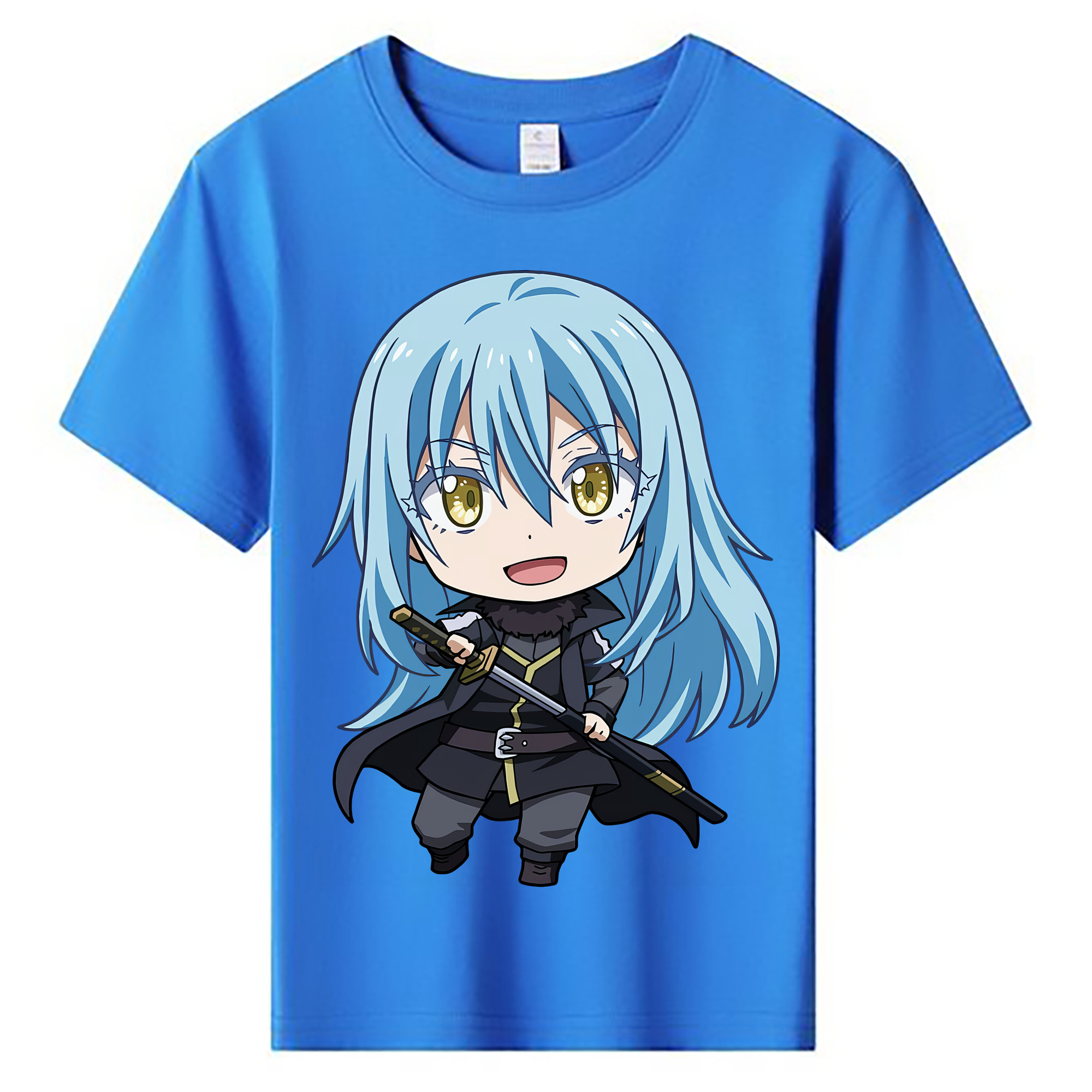 （画像用） 転スラ Regarding Reincarnated to Slime 綿100％キッズTシャツ（フロントプリント）